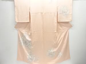 草花模様刺繍訪問着